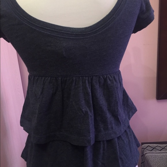 Abercrombie New York Girls Navy/Gray tier top - Picture 4 of 5